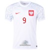 Officiële Voetbalshirt Polen LEWANDOWSKI 9 Thuis WK 2022 - Heren